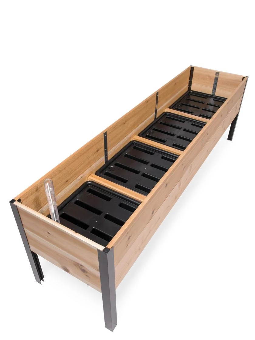 Self-Watering Elevated Planter Box, 2' X 8' - Image 6